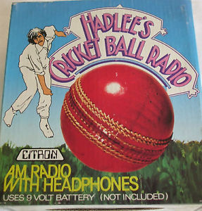 Richard Hadlee's cricket ball radio.